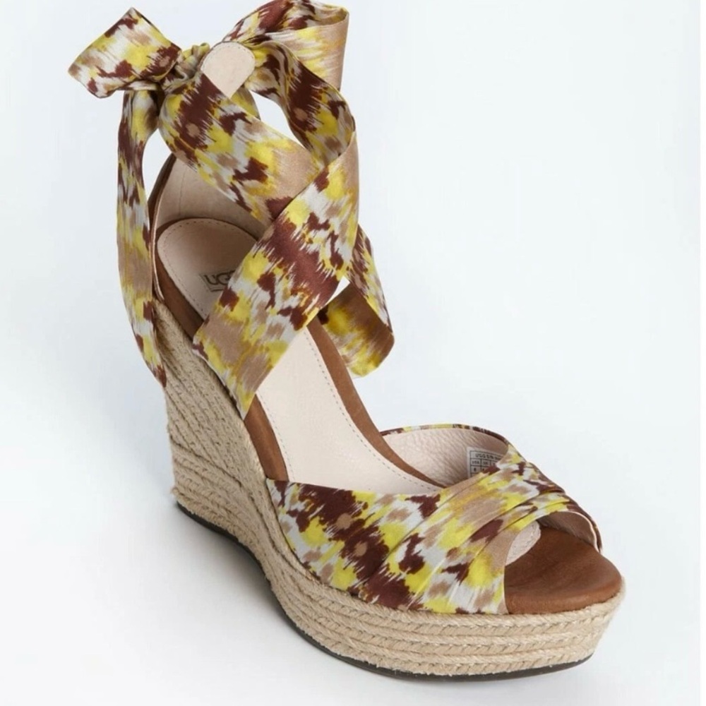 Ugg Australia Lucianna Women's Size 8.5 Wedge Espadrille Sandal Heels
